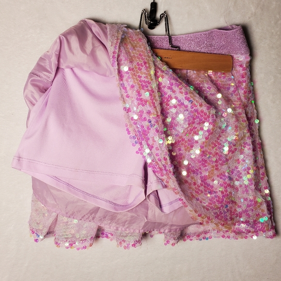 Sequined Mini Skirt with Built in Shorts - Picture 2 of 3